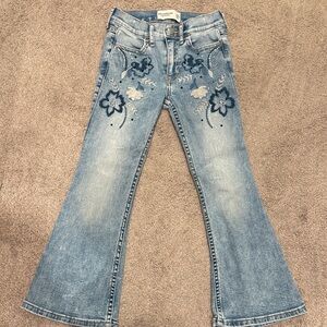 Abercrombie kids Light Blue Floral Jeans